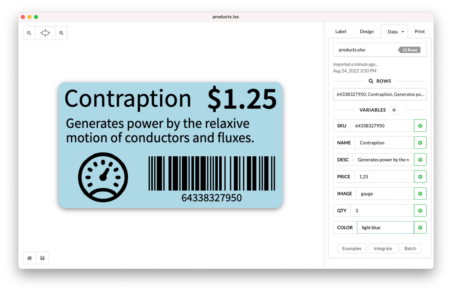 Label LIVE for mydpi - Design and Print Software